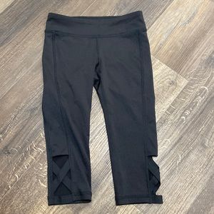 Ideology Girls Black Crop Leggings